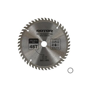 Daire Testere Bıçağı Rotor 185*20/16 Adaptörlü 48t Ahşap Kesme Diski