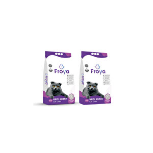 Froya Lavanta Kokulu 10l X 2 Topaklanan Bentonit Kedi Kumu
