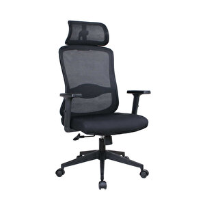Tempo Ergonomik Yönetici Ve Çalışma Koltuğu - File/siyah 64x116-126x66 Cm