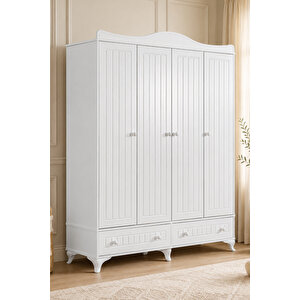 Gardırop, Lizbon 4 Kapaklı Çekmeceli Dolap
