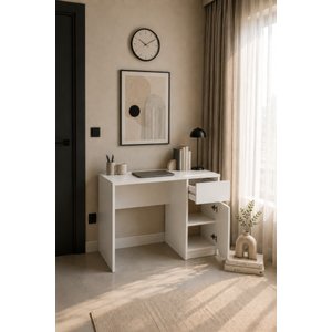 Nolm Çalışma Masası Y:76 D:60 G:76 / Beyaz Beyaz