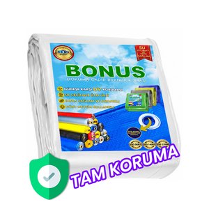 Bonus Pe Branda  - 120 Gr/m2 - 6x12 Mt. - Beyaz 600x1200 cm