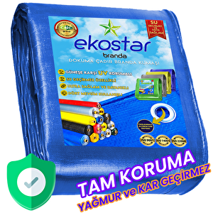 Ekostar Pe Branda  - 140 Gr/m2 - 3x7 Mt. - Mavi 300x700 cm
