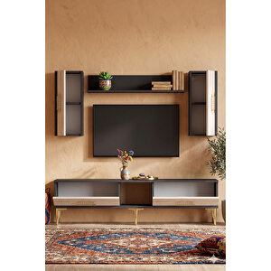 Tvr1515at - Shumen Tv Üni̇tesi̇ Takimi 150cm Antrasi̇t-traverten Antrasit-Traverten