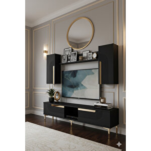 Tvr1502ag - Dünya Tv Üni̇tesi̇ Takimi 150cm Antrasi̇t-gold Antrasit Gold