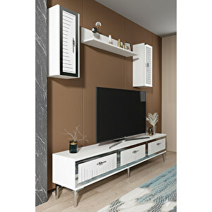 Tvr1801bs - Kerem Tv Üni̇tesi̇ 180cm Beyaz-si̇lver Beyaz Silver