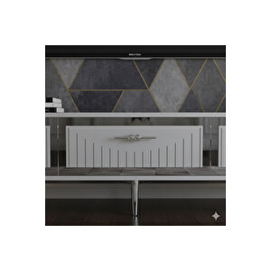 Tvr1801bs - Kerem Tv Üni̇tesi̇ 180cm Beyaz-si̇lver Beyaz Silver