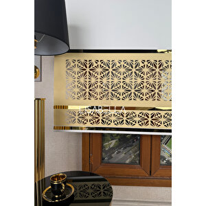 Eliteline – Gold Ara Renkli Lüks Lazer Stor Perde 120x210 cm