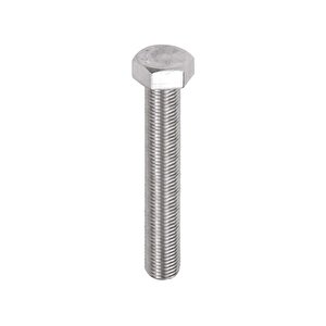 Çelik Cıvata 16x40 Din933 Beyaz 10 Adet 8.8 Altıköşe