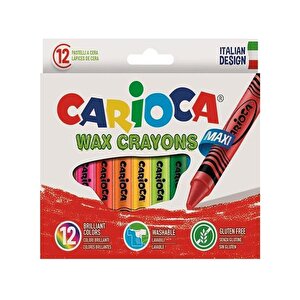 Baby Parmak Boya - Carioca Joy - Carioca Wax Crayons 3 Adet Boyama Seti