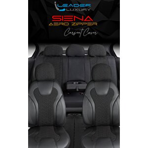 Jeep Avenger Electric Deri Detaylı Oto Koltuk Kılıfı Ön Arka Set Siyah Siena Seri Şhn