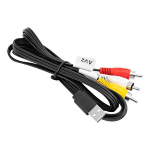 1.2 Metre Usb - 3 Rca Av Görüntü Ve Ses Dönüştürücü Kablo