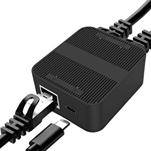 602 Rj45 Ethernet Splitter 1 Giriş 2 Çıkış Gigabit 1000mbps Çevirici Çoklayıcı