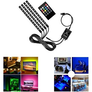 Tv Arkası Aydınlatma Otomobil Ayak Altı Led Monitor Gece Ambians Lambası