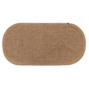 Boho Naturel Oval Jüt Taban Bohem Hali, 01, 80x180