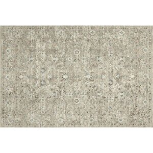 Toprak Tonlari Ve Mavi̇ Detayli Vi̇ntage Eski̇tme Hali, 60x90