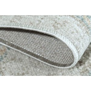 Açik Gri̇ Ve Buz Mavi̇si̇ Eski̇tme Desenli̇ Vi̇ntage Hali, 238x305
