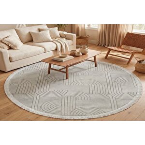Şöni̇l Dokuma Yuvarlak Hali 120x120 Cm Lna8-ssk-yv-120