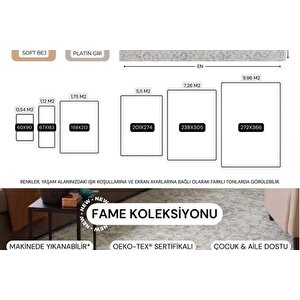 Açik Gri̇ Ve Buz Mavi̇si̇ Eski̇tme Desenli̇ Vi̇ntage Hali, 67x183