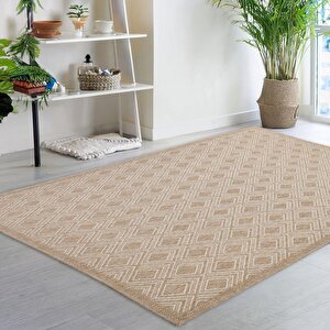 Avanos Modern Sisal Jüt Toz Vermez Balkon Bahçe Mutfak Dokuma Halı Kilim 80x300 cm