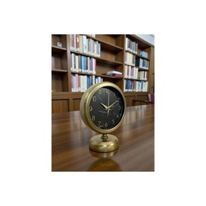 Eski̇tme Mermer Desenli̇ Metal Masa Saati̇ 25x20 Cm