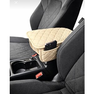 Chevrolet Aveo Hatchback Kapitoneli Araç Kolçak Kol Dayama Minderi Bej Şhn
