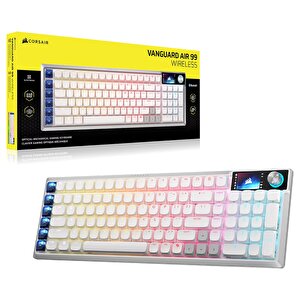 Vanguard Air 99 Wireless Beyaz Opx Low Profile Switch 8k Hz Rgb Kablosuz İngilizce Mekanik Gaming Klavye (ch-91h901b-uk)