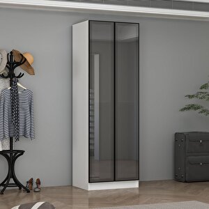 Ali̇n 210cm 2 Kapakli Reflect Cam Kapakli Dolap Beyaz
