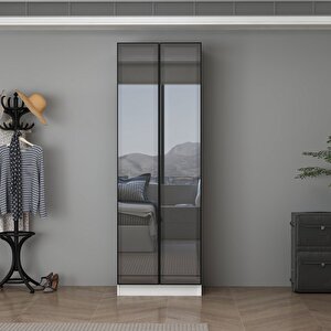 Ali̇n 210cm 2 Kapakli Reflect Cam Kapakli Dolap Beyaz
