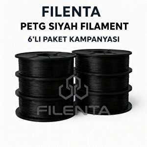Siyah Petg Filmanet 6'lı Set 330 cm