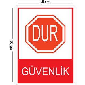 Metal Dur Güvenlik 15x20 Cm Uyarı İş Güvenliği Levhası 15x20 cm