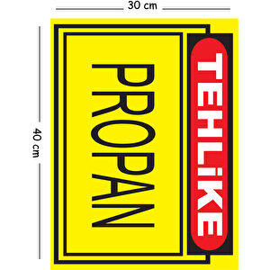Metal Tehlike Propan 30x40 Cm A3 Uyarı İş Güvenliği Levhası 30x40 cm