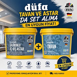 Diamond Tavan Boyası 17.5 Kg+düfa Diamond Silikonlu İç Dış Cephe Astarı 17.5 Kg