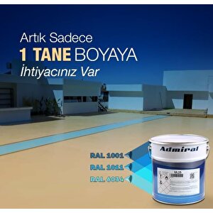 Admiral Ul25 Kendinden Astarlı Fayans,cam,galvaniz,alüminyum Boyası 3.5 Kg Mavi Ral 5015