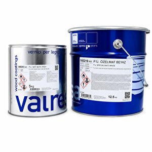 Valresa Poliüretan Özel Mat Beyaz Boya 12.5 Kg+5 Kg