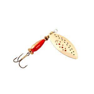 Turna Levrek Alabalık Döner Olta Kaşık - Alp Long - Ladybug/altın - No:2/16gr