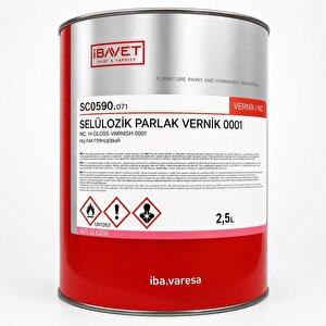 İbavet Selülozik Parlak Vernik Şeffaf 2.5 Lt