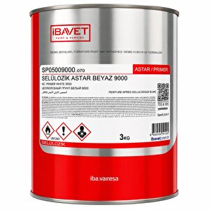 İbavet Selülozik Astar Beyaz 9000 3 Kg
