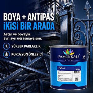 Full+ Kendinden Astarlı Pas Önleyici Son Kat Boya 0.75 Lt Siyah