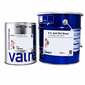 Valresa Poliüretan İpek Mat Beyaz Boya 12.5 Kg+5 Kg