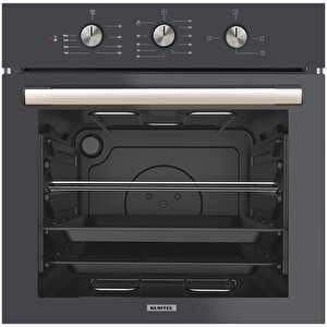 Antrasit (gri) Cam Ankastre Fırın B66-s2 Mt