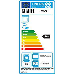 Antrasit (gri) Cam Ankastre Fırın B66-s2 Mt