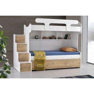 Vega Merdi̇venli̇ Yavrulu Ranza, Beyaz Sonoma, 90x190