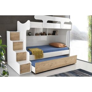Vega Merdi̇venli̇ Yavrulu Ranza, Beyaz Sonoma, 90x190
