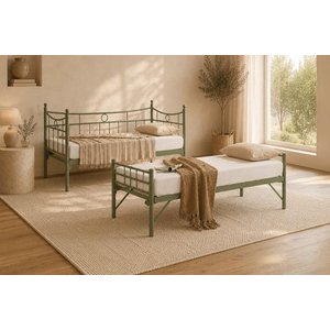 Dai̇ly Daybed Metal Yavrulu Karyola, Yeşi̇l, 90x200
