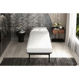 Aksvi̇va Smartbase Katlanir Karyola, Si̇yah, 90x200