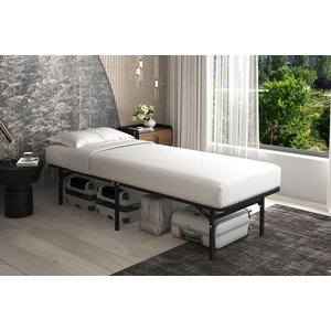 Aksvi̇va Smartbase Katlanir Karyola, Si̇yah, 120x200