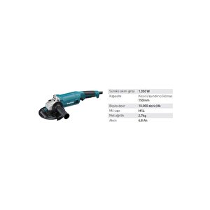 Ga 6010 Avuç Taşlama 150 Mm