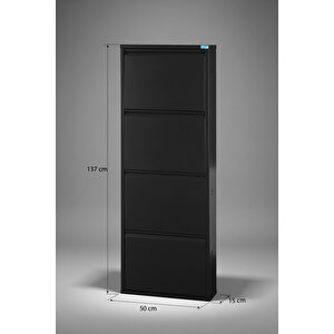 Metal Ayakkabılık 4'lü Model