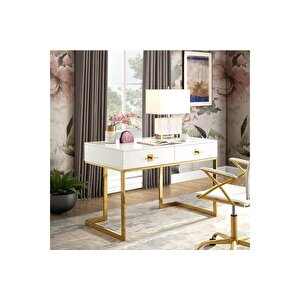 Ri̇hanna Çalişma Masasi, Gold Beyaz